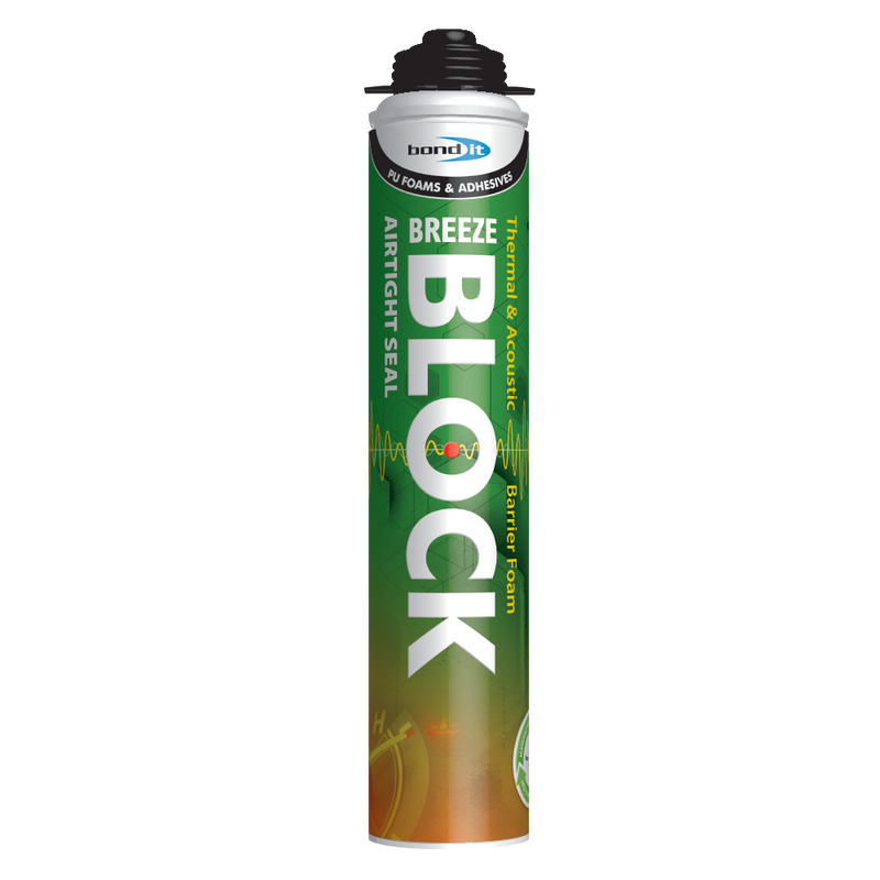 Bond It Breeze Block Airtight PU Foam 750ml - Box of 12