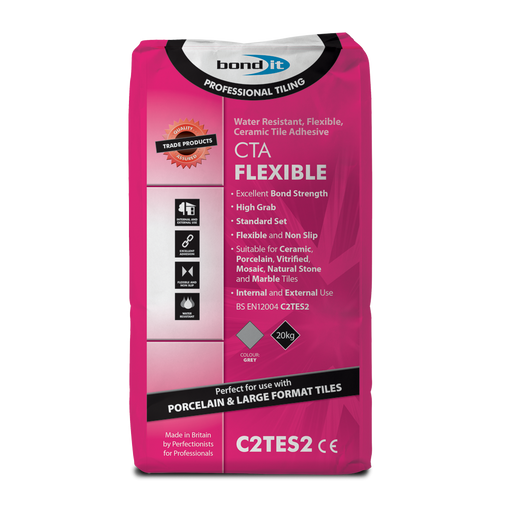 Bond It CTA Flexible Tile Adhesive (Grey) 20KG