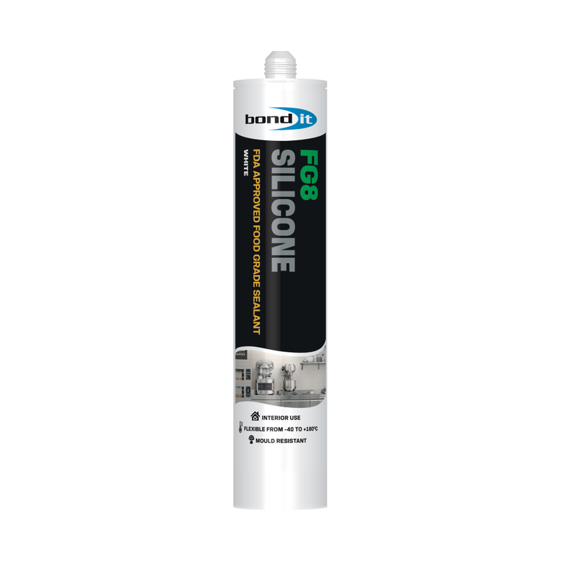 Bond It FG8 Food Grade Silicone Sealant With Fungicide 310ml - Box of 12