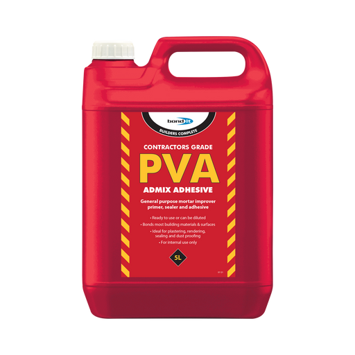 Bond It Contractors Grade PVA Admix Adhesive 5L - Box of 4