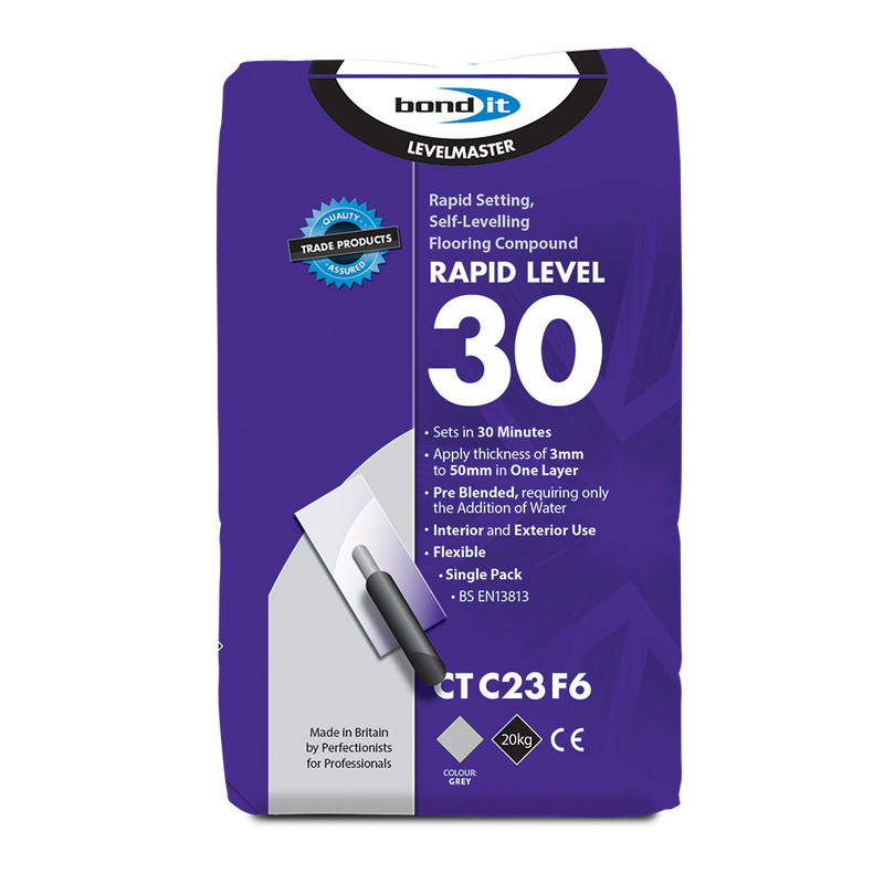 Bond It LevelMaster Rapid Level 30 Quick Drying Self-Levelling Compound 20Kg