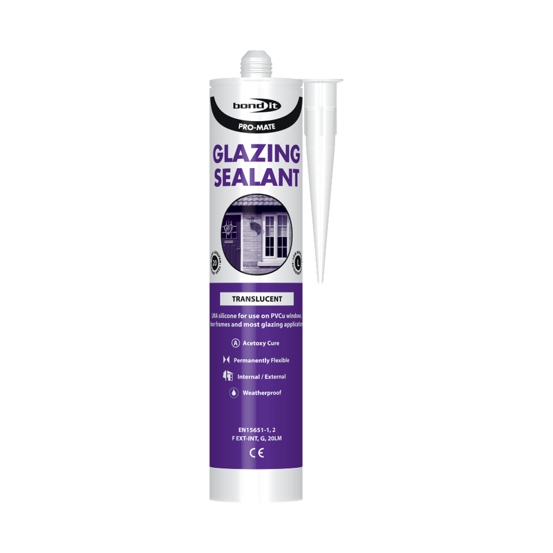 Bond It Pro-Mate LMA Glazing Silicone Sealant 285ml - Box of 25