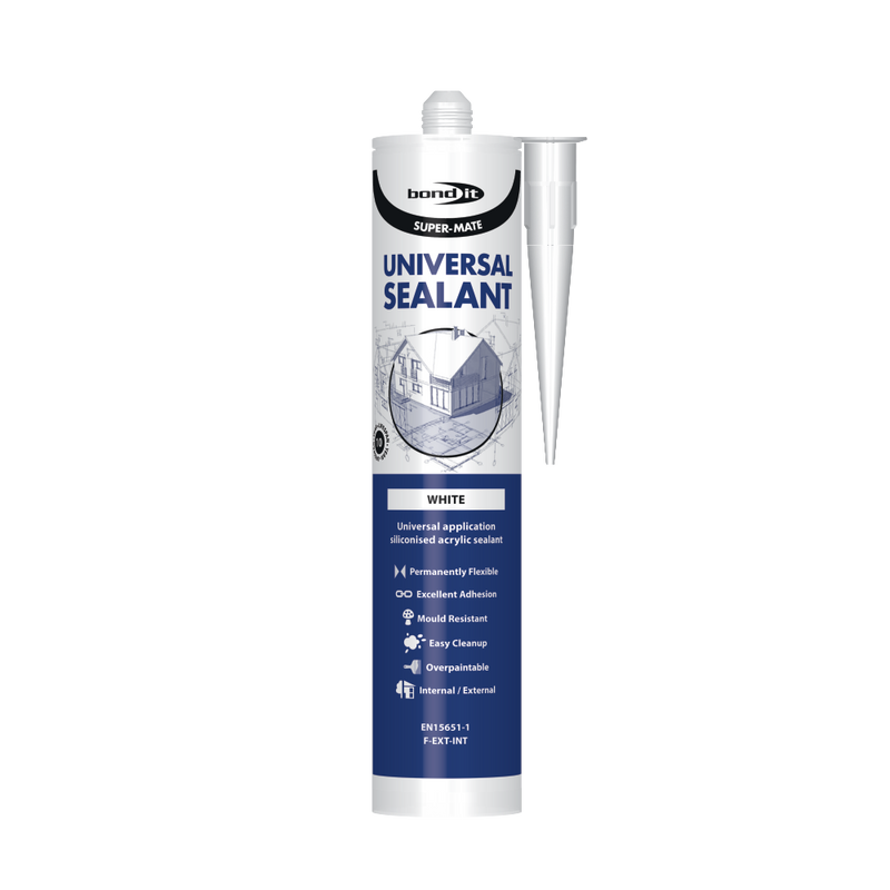 Bond It Super-Mate Universal Siliconised Acrylic Sealant 285ml - Box of 25