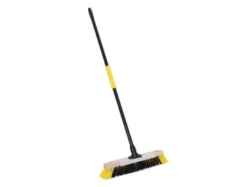 Bulldozer Dual Fill Soft PET Broom with Metal Scraper 457mm (18in)