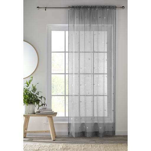 Bee Voile Panel Grey 183Cm