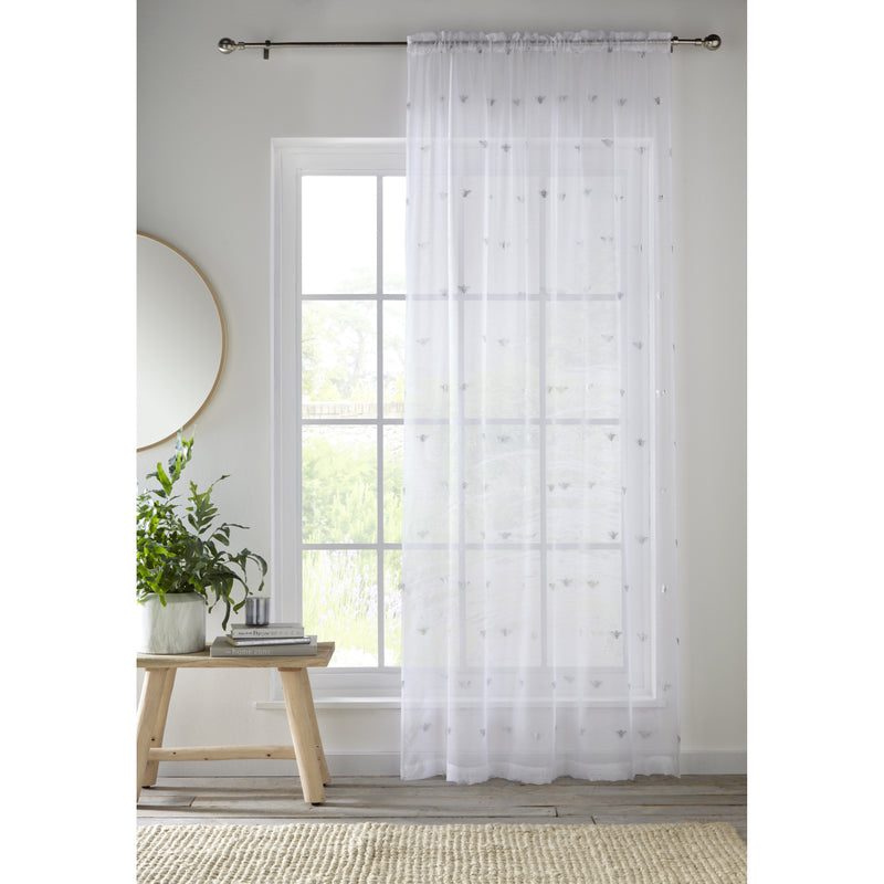 Bee Voile Panel 183Cm White
