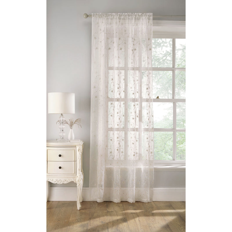 Belle Voile Panel 183cm Cream