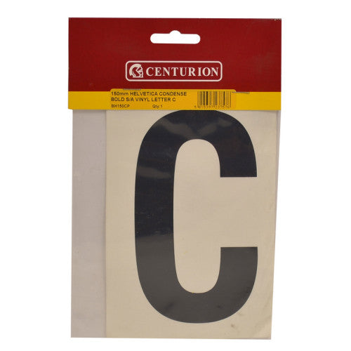 150mm Black Self Adhesive Vinyl Letter C