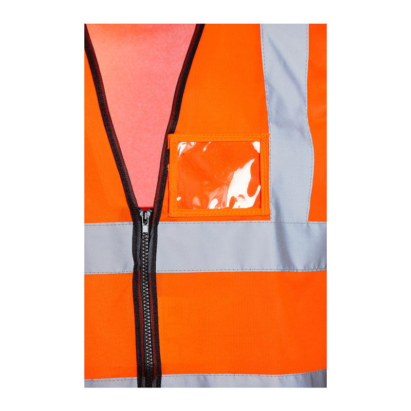 Blackrock Hi-Vis Executive Sleeveless Vest/Waistcoat - Orange size M