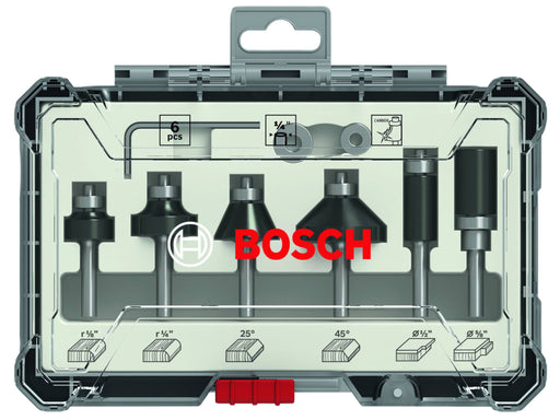 PRO Router Bit Trim and Edging Set, 6 Piece