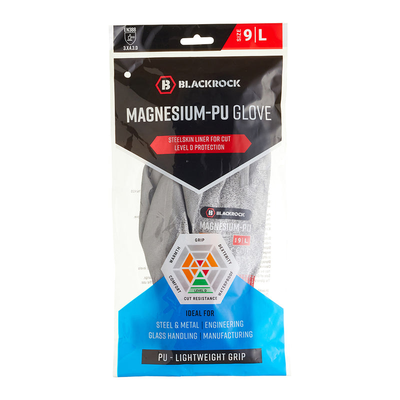Blackrock Magnesium-PU Cut Resistant Gloves Pair - size 10/XL