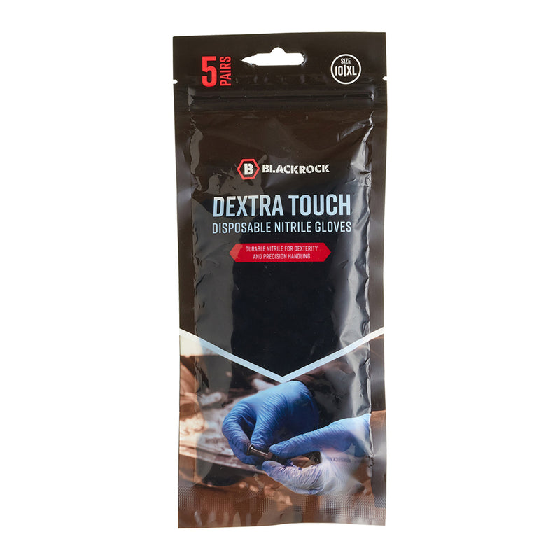 Blackrock Dextra Touch Disposable Nitrile Gloves Bag 10pcs - size XL