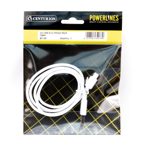 1M USB-A to iPhone Style Cable