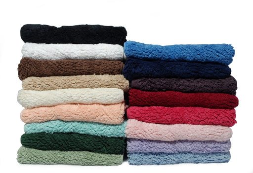 Imperial 100% Cotton Bath Mat Set Burgundy