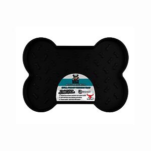 Buffalo Plastic Pet Feeding Mat Black Small