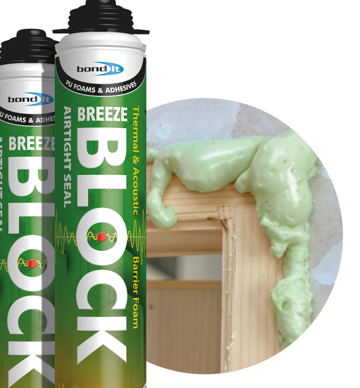 Bond It Breeze Block Airtight PU Foam 750ml - Box of 12