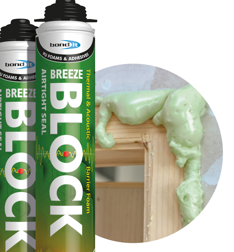 Bond It Breeze Block Airtight PU Foam 750ml - Box of 12
