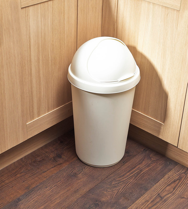 50L Bullet Bin Silver
