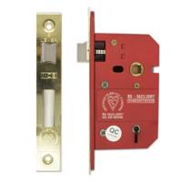 5 Lever Mortice Sashlock BS3621 63mm Brass Plated