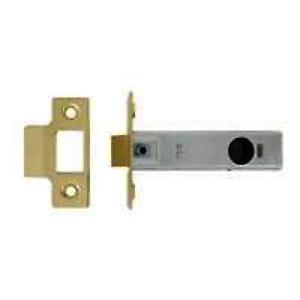 Tubular Mortice Latch 75mm Brass Plated