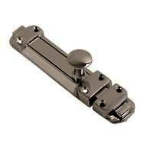 Heavy Duty Traditional Door Bolt 100mm Polished Chrome