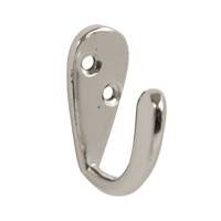 Coat Hook 50mm Polished Chrome (2 Pack)