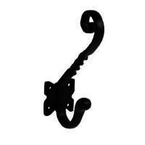 Monkey Tail Hat and Coat Hook 145mm Black