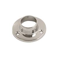Wardrobe Rail End Socket 25mm Polished Chrome (2 Pack)
