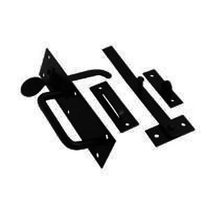 Light Suffolk Latch 180mm Black