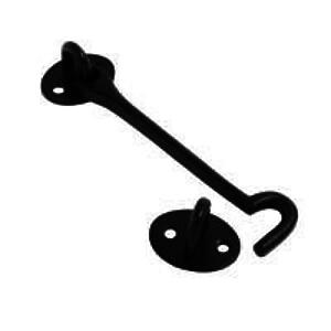 Cast Cabin Hook 100mm Black