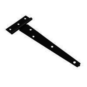 Light Tee Hinges 250mm (10") Black (Pair)