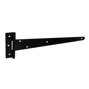 Light Tee Hinges 300mm (12") Black (Pair)