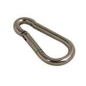 Snap Carbine Hooks 5mm x 50mm Zinc Plated (2 Pack)