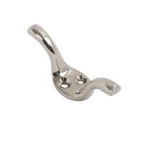 Cleat Hook 75mm Polished Chrome