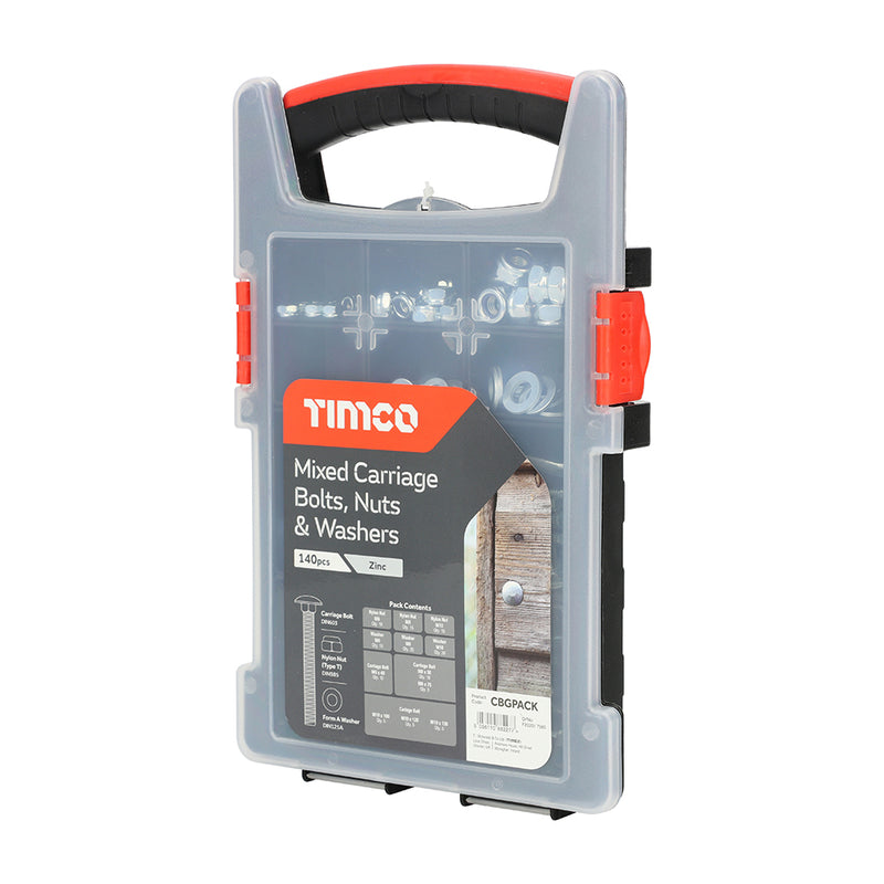 TIMCO Carriage Bolt Mixed Grab Pack