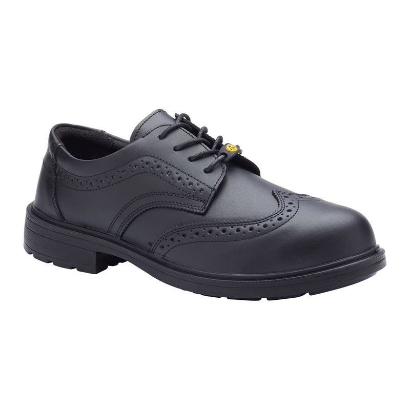 Blackrock Brogue Composite Safety Shoes - Black size 6