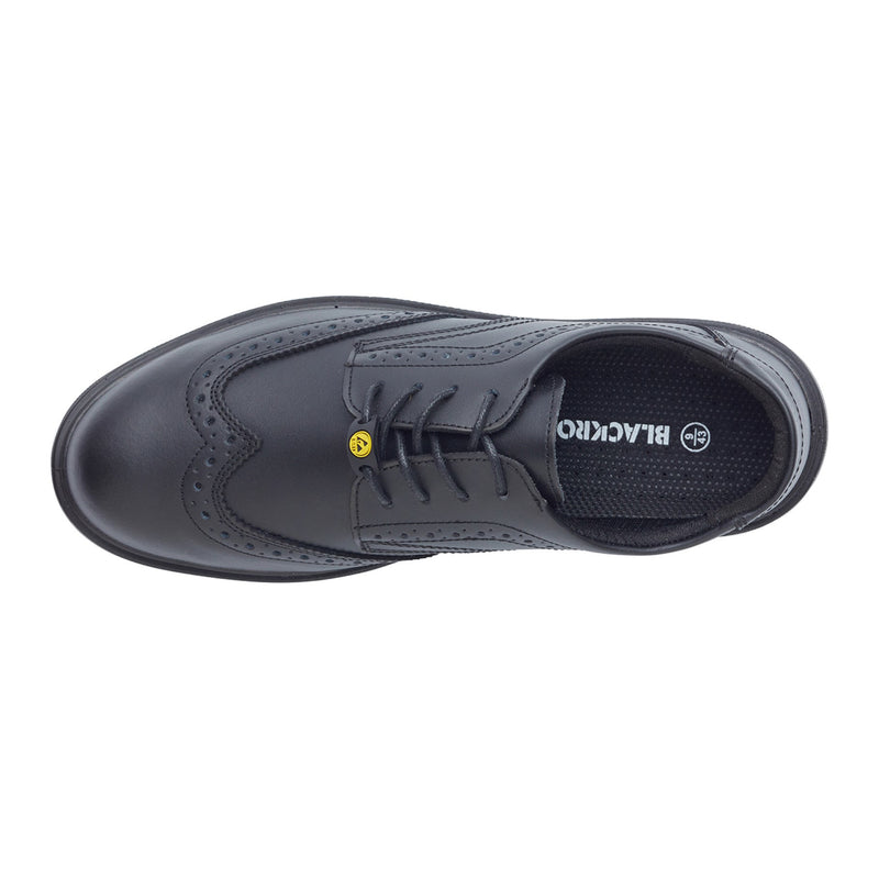 Blackrock Brogue Composite Safety Shoes - Black size 7
