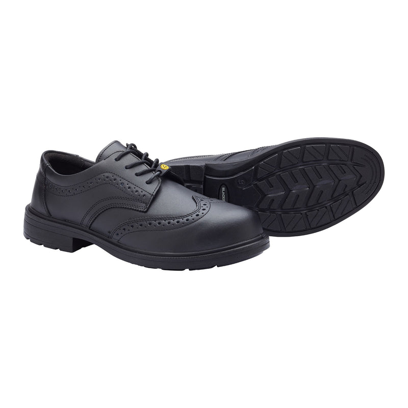 Blackrock Brogue Composite Safety Shoes - Black size 9