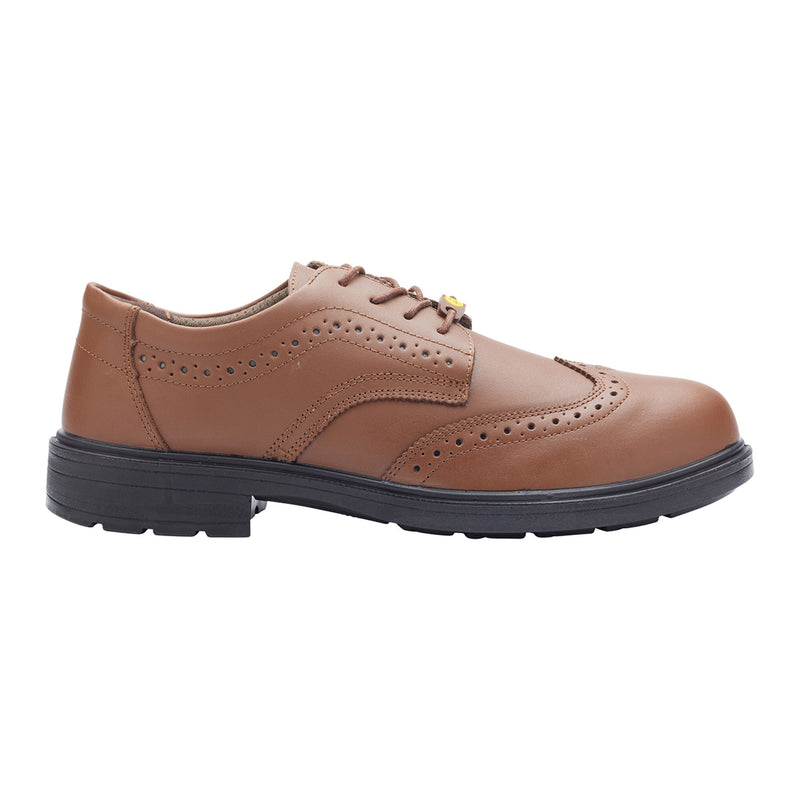 Blackrock Brogue Composite Safety Shoes - Brown size 7