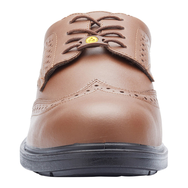 Blackrock Brogue Composite Safety Shoes - Brown size 9