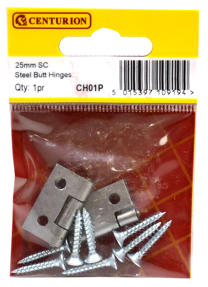 25Mm Sc Steel Butt Hinge 1 Pair