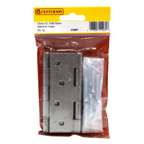 Steel Butt Hinges, 100mm