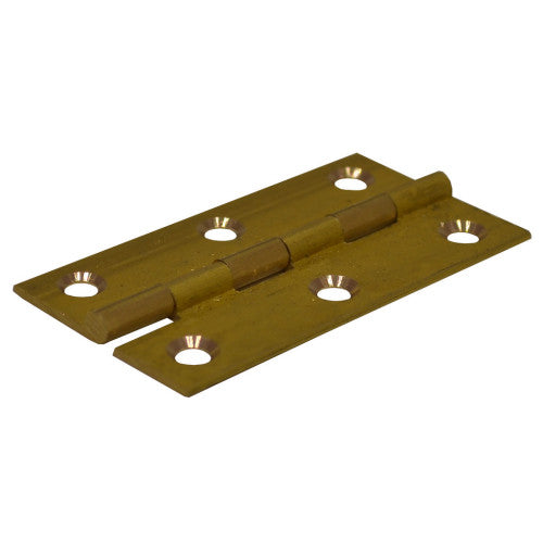 Solid Drawn Brass Butt Hinges, Self Colour, 64mm x 35mm