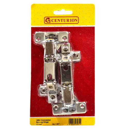Slide On Sprung Concealed Hinges 165°, Nickel plated, 35mm