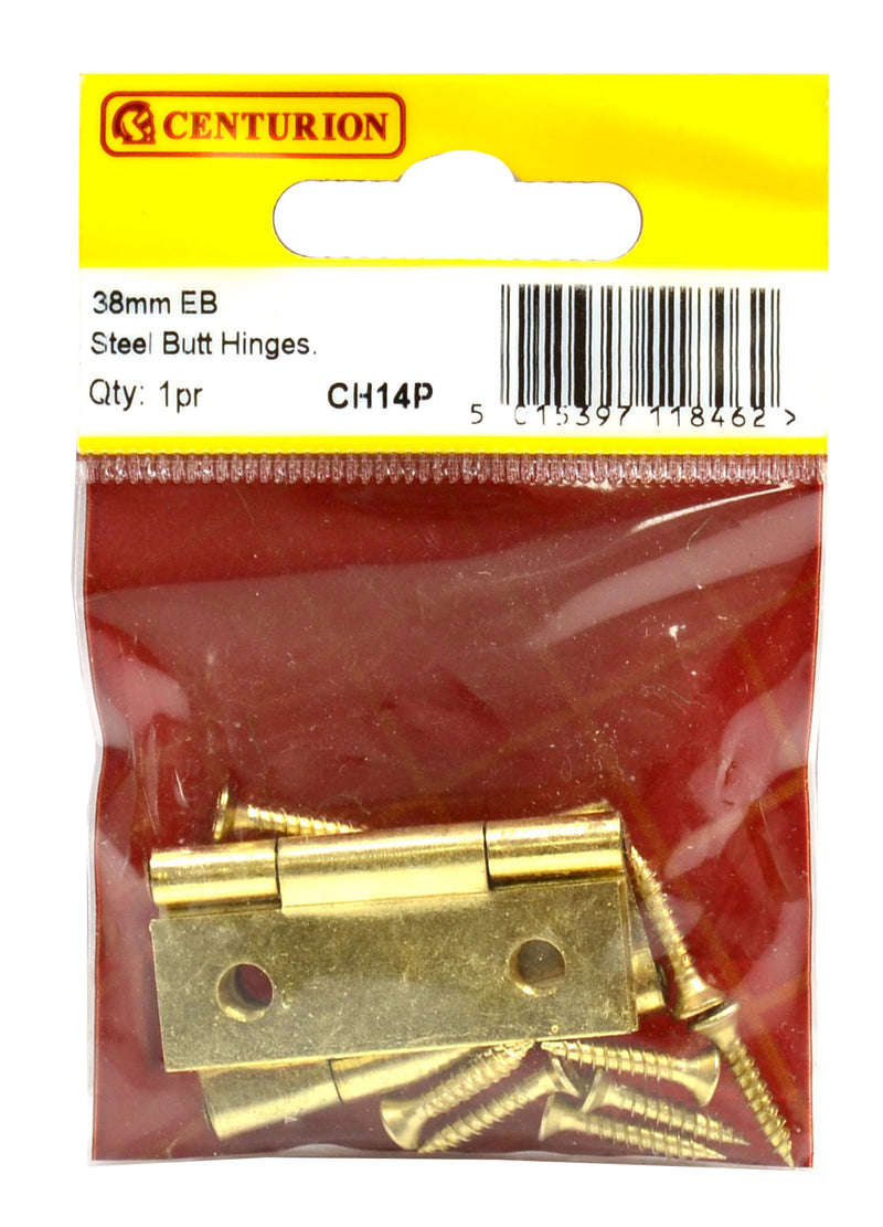 38Mm Eb Steel Butt Hinge (1 Pair)