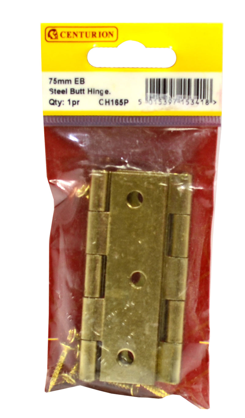 75mm EB Steel Butt Hinge (1 Pair)