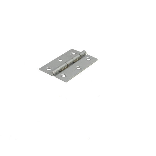Steel Butt Hinges, Chromed, 75mm