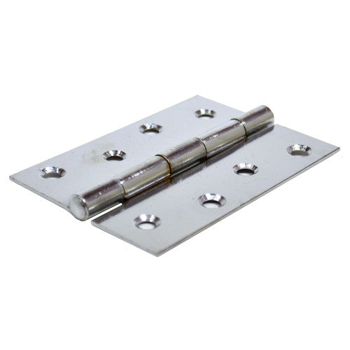 Steel Butt Hinges, Chromed, 100mm