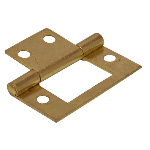 Steel Flush Hinges, Electro Brassed, 40mm - Min Order 6
