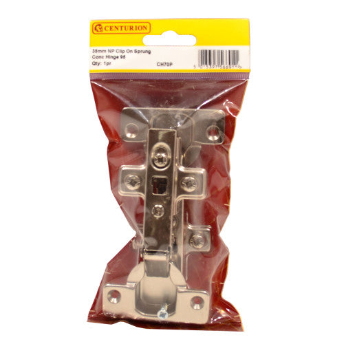 35mm NP Clip On Sprung Conc Hinge 95 Deg (1 pair)